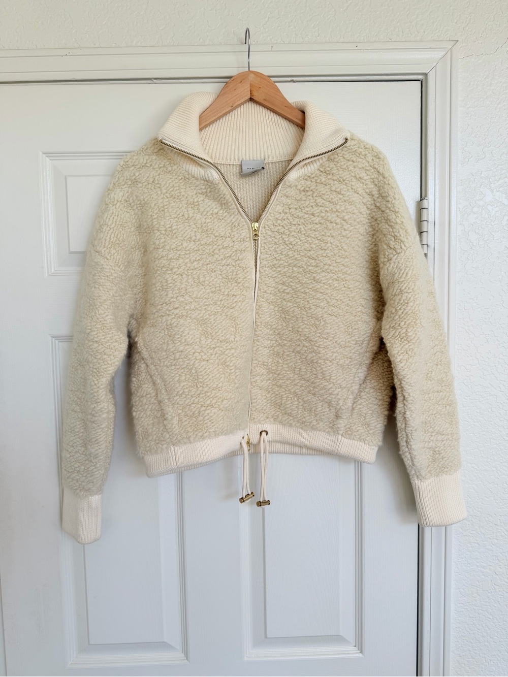 Varley Hunter Combo Zip-Front Jacket Ivory Cream Size XXS - Picture 2 of 7